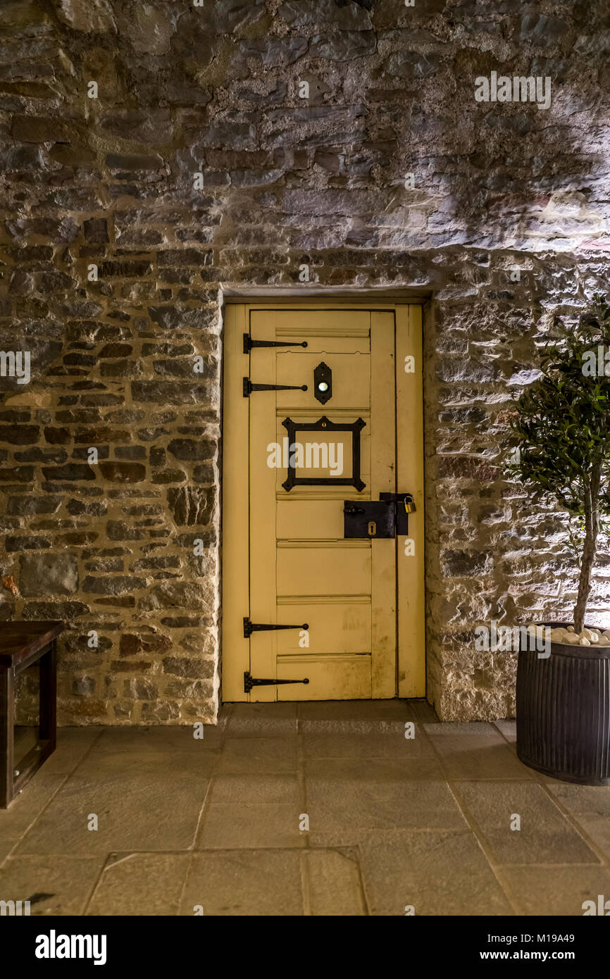Old doorway. The General hospital development. Bristol, UK. Stock Photo