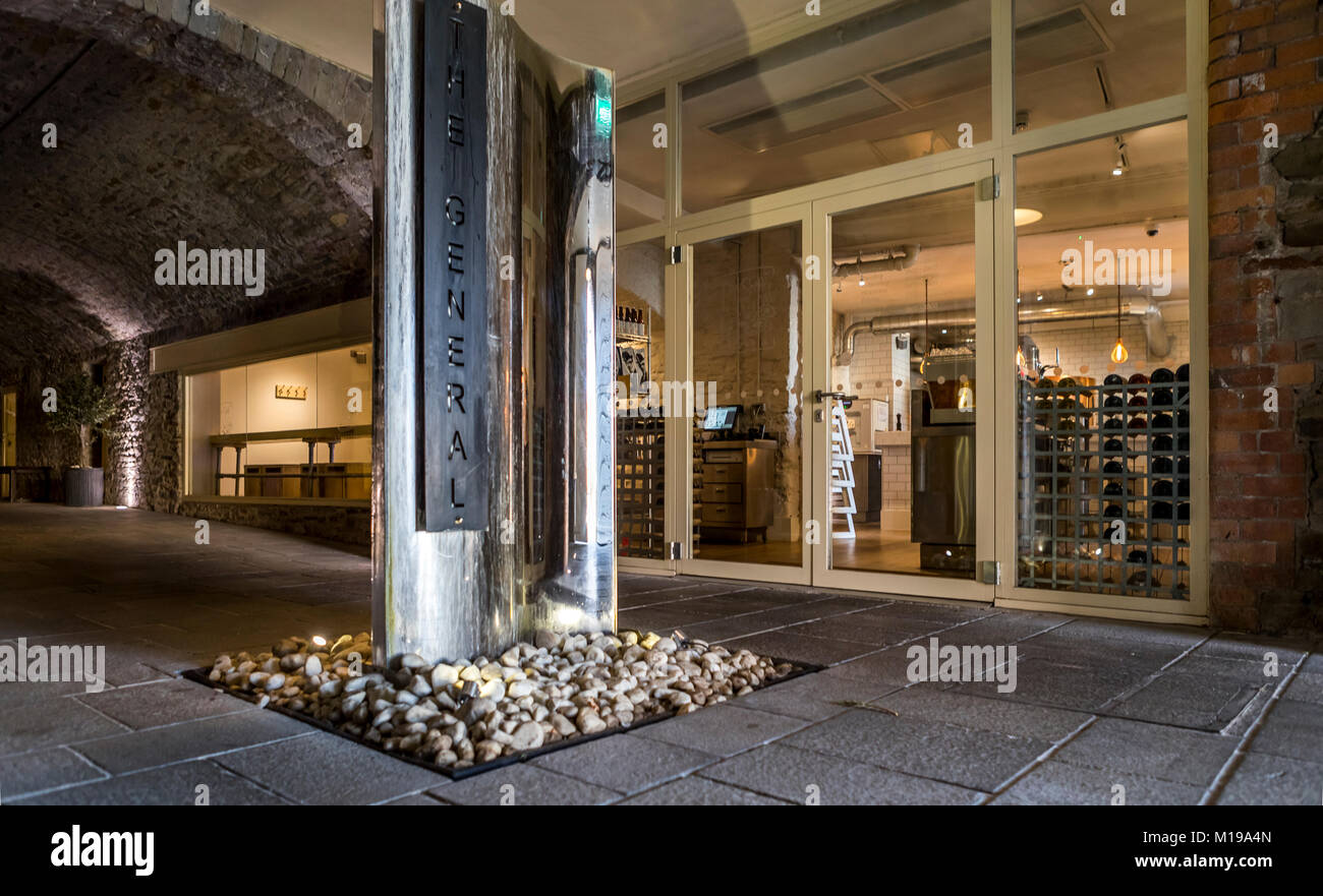 Sanchez Brothers restaurants Casa Mia and the Pi Shop. The General hospital development. Bristol, UK. Stock Photo