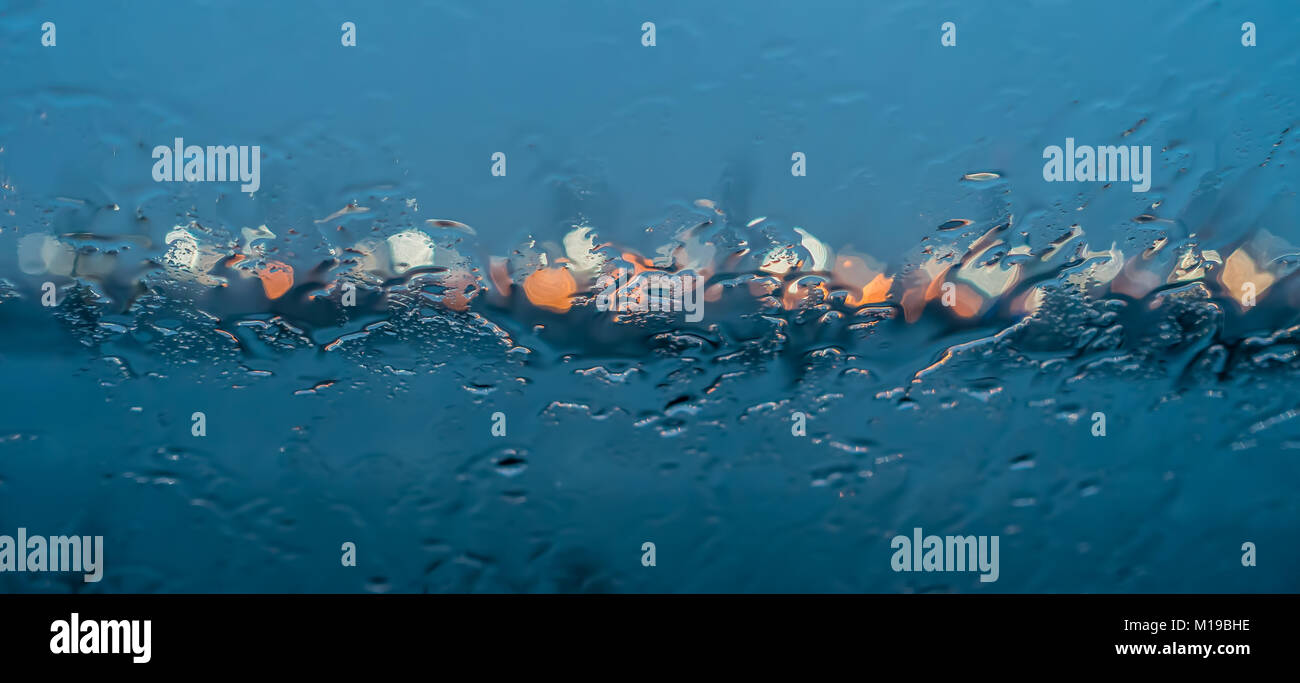 Rain on a window creates an abstract image Stock Photo - Alamy