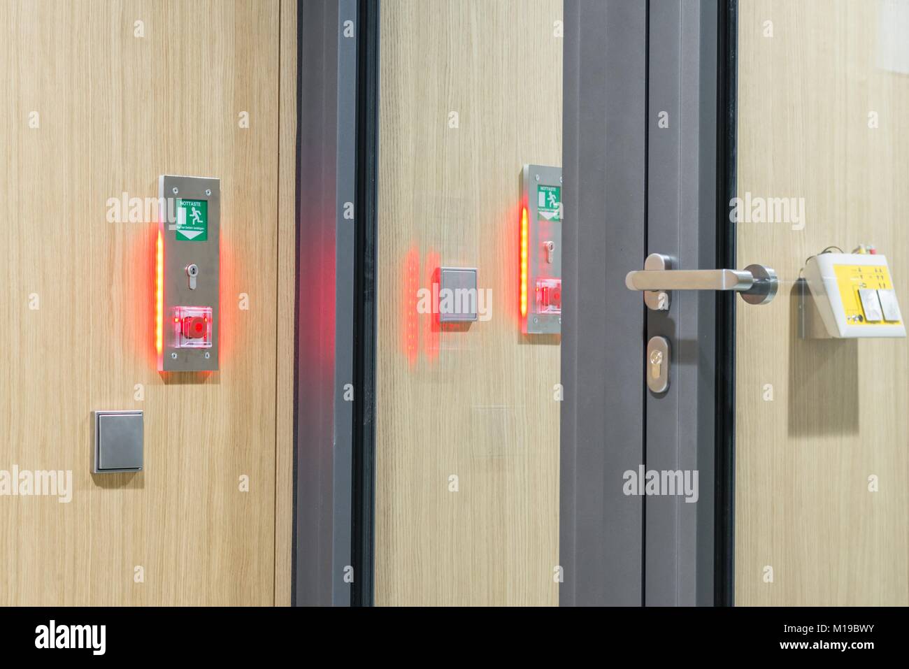 Physical access control at laboratory door Stock Photo Alamy