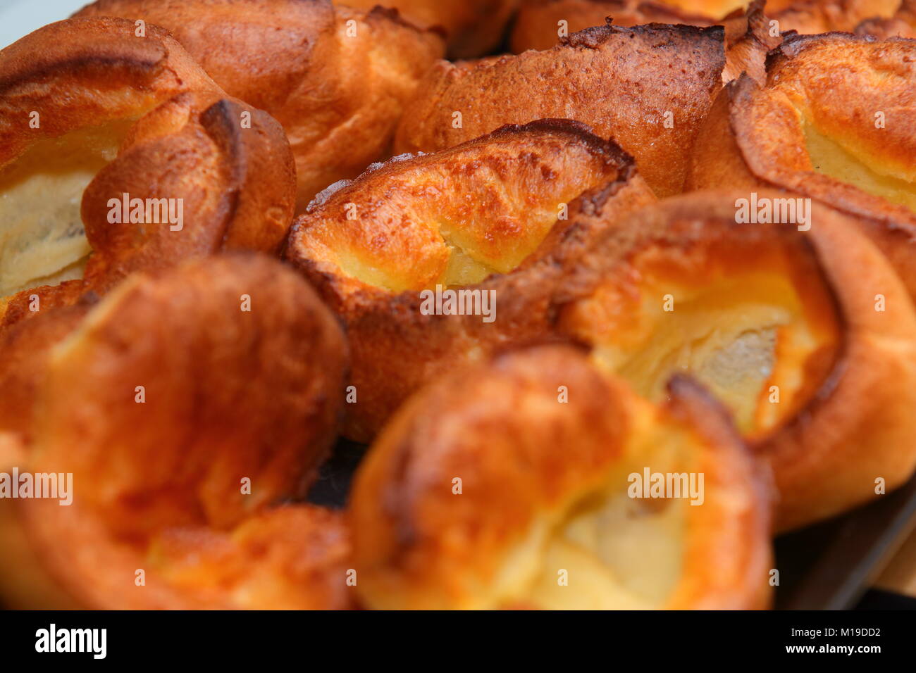 Home Made Yorkshire Puddings Stock Photo