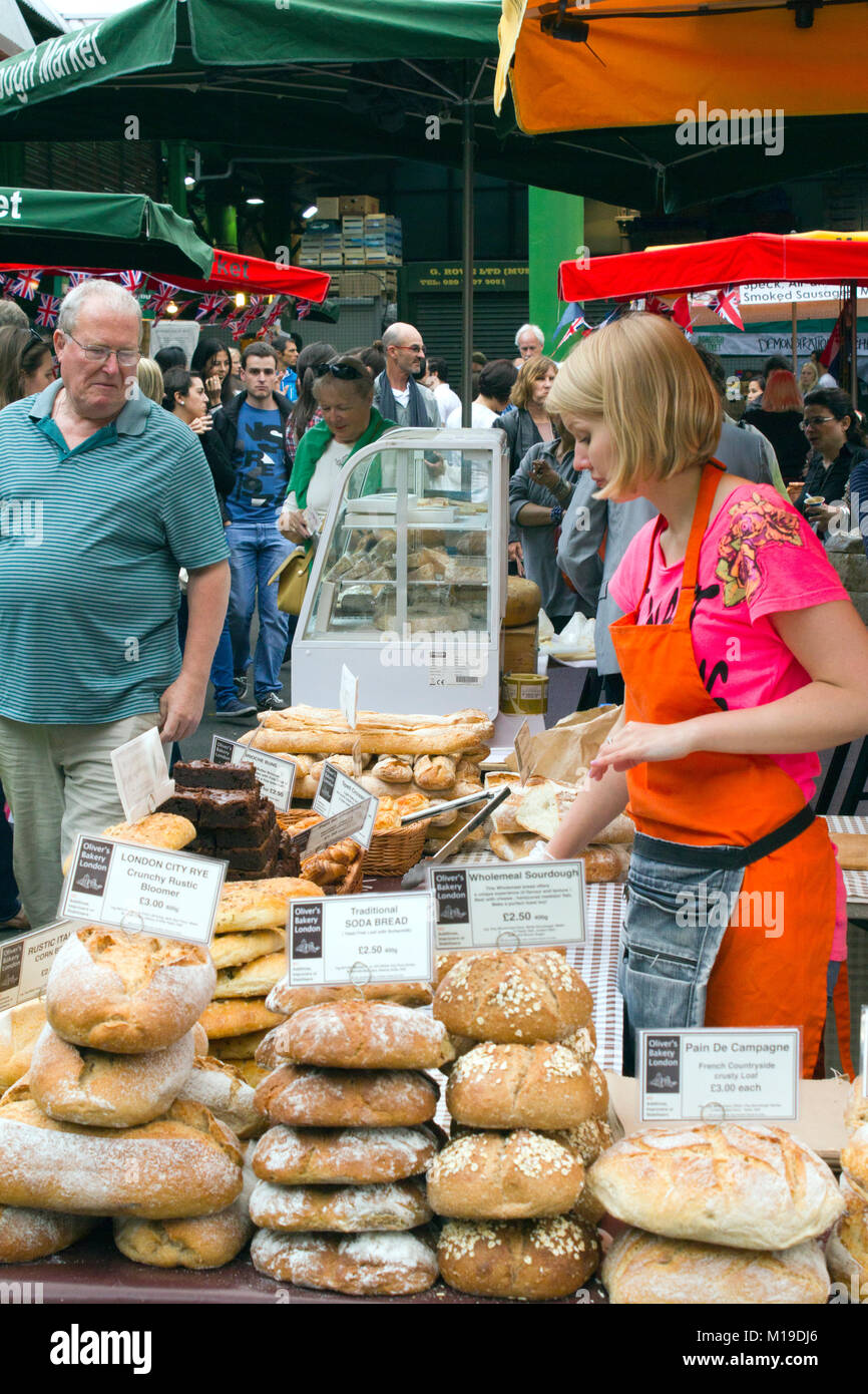 One of the largest and oldest food markets in london hires stock