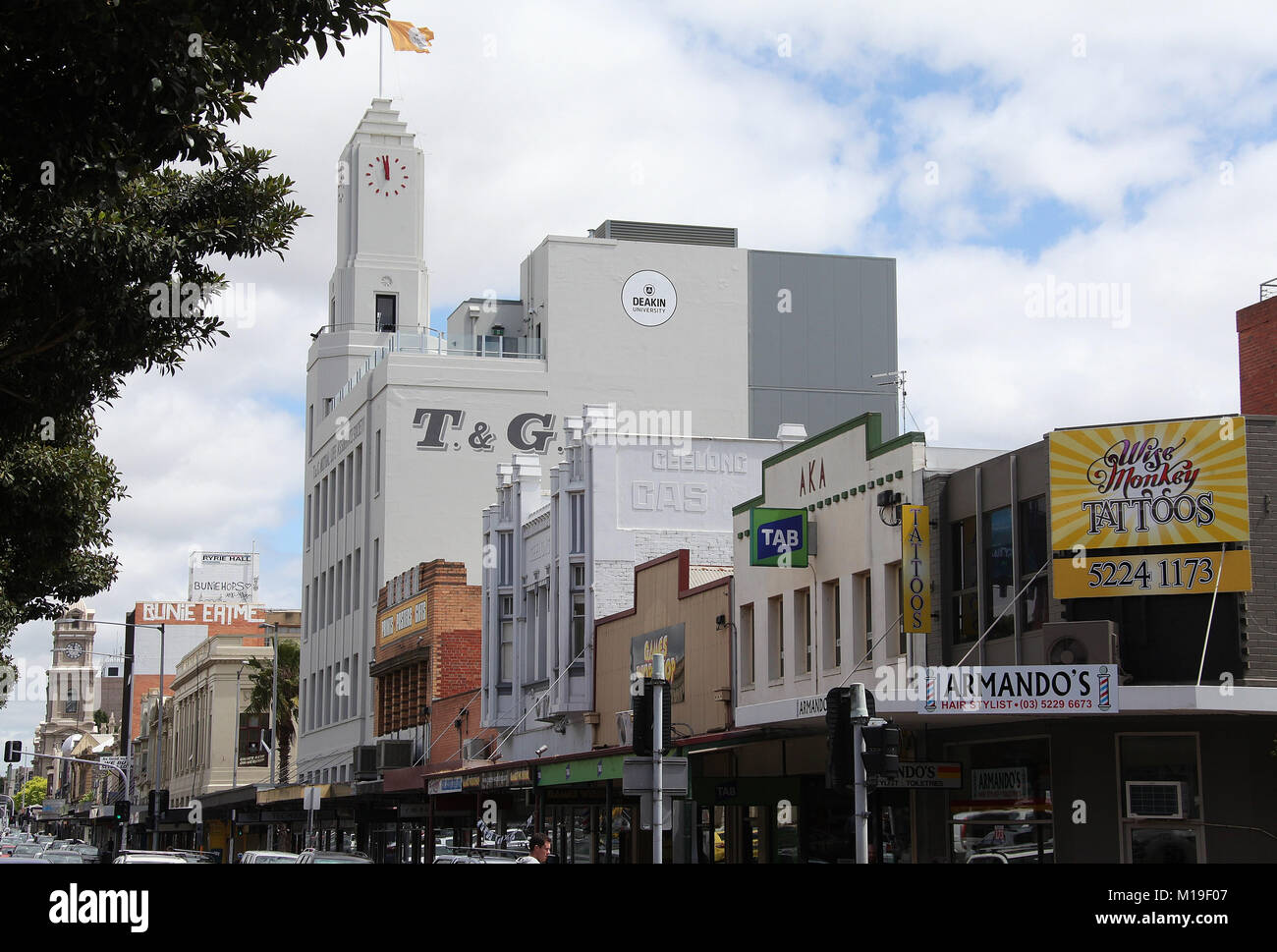 Geelong City Centre Stock Photo Alamy
