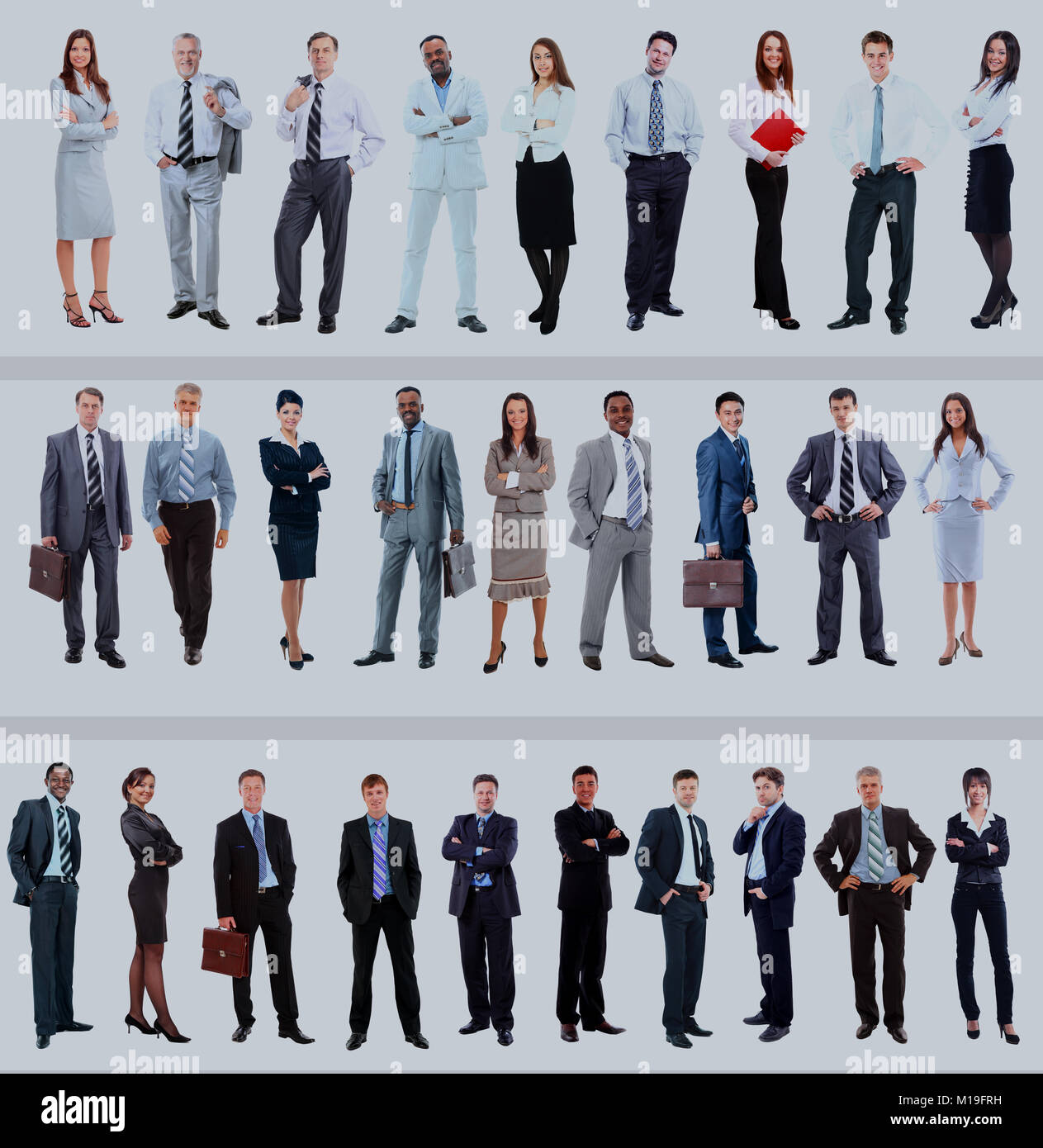 Set of business people isolated on white Stock Photo - Alamy