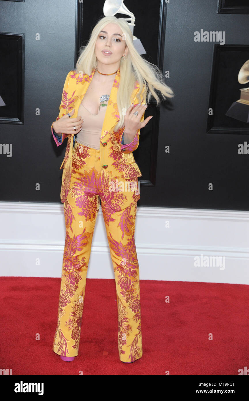 New York, NY, USA. 28th Jan, 2018. Ava Max at the 60th Annual GRAMMY