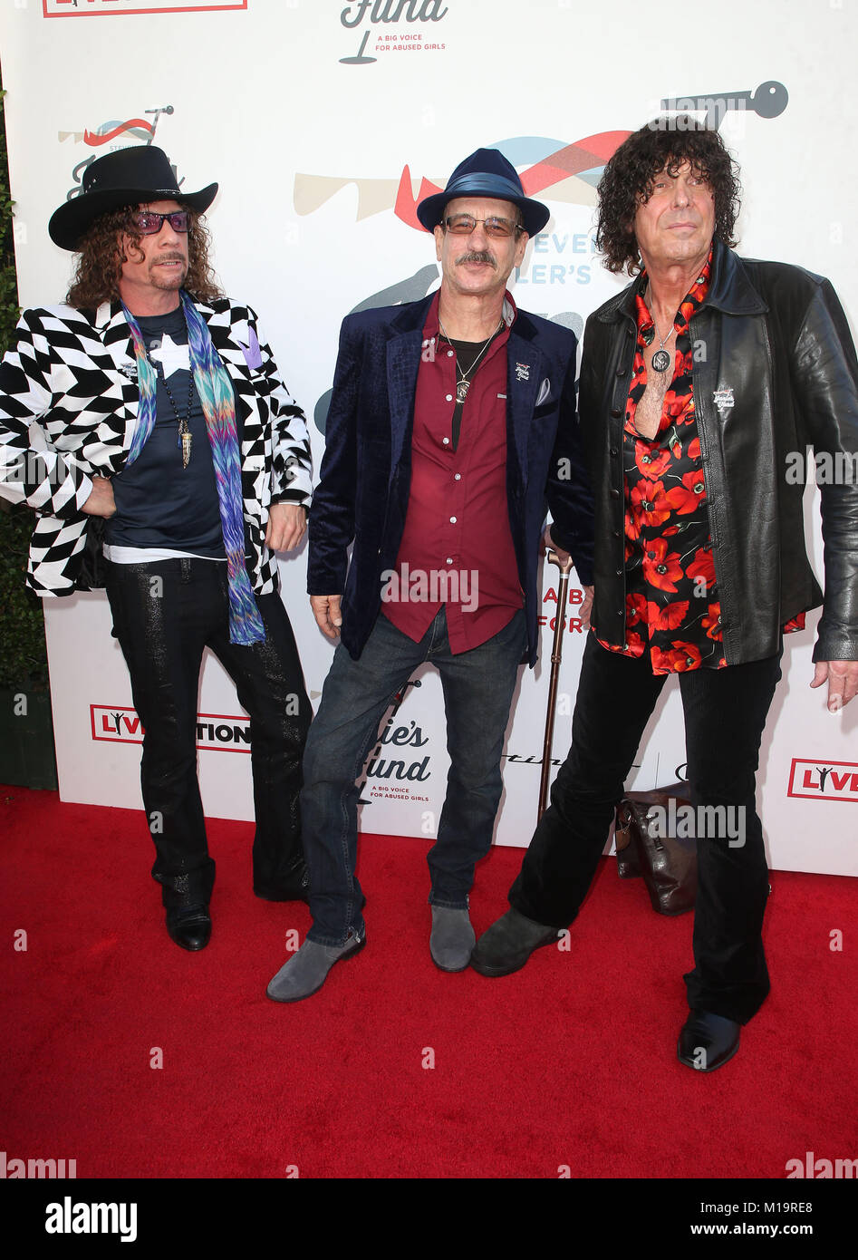 January 28, 2018 - Los Angeles, CA, U.S. - LOS ANGELES, CA - JANUARY 28: Stuart Smith, Joe Retta, Bruce Quarto, at Steven Tyler and Live Nation presents Inaugural Janie's Fund Gala & GRAMMY Viewing Party at Red Studios in Los Angeles, California on January 28, 2018. Credit: Faye Sadou/MediaPunch Credit: Faye Sadou/AdMedia/ZUMA Wire/Alamy Live News Stock Photo