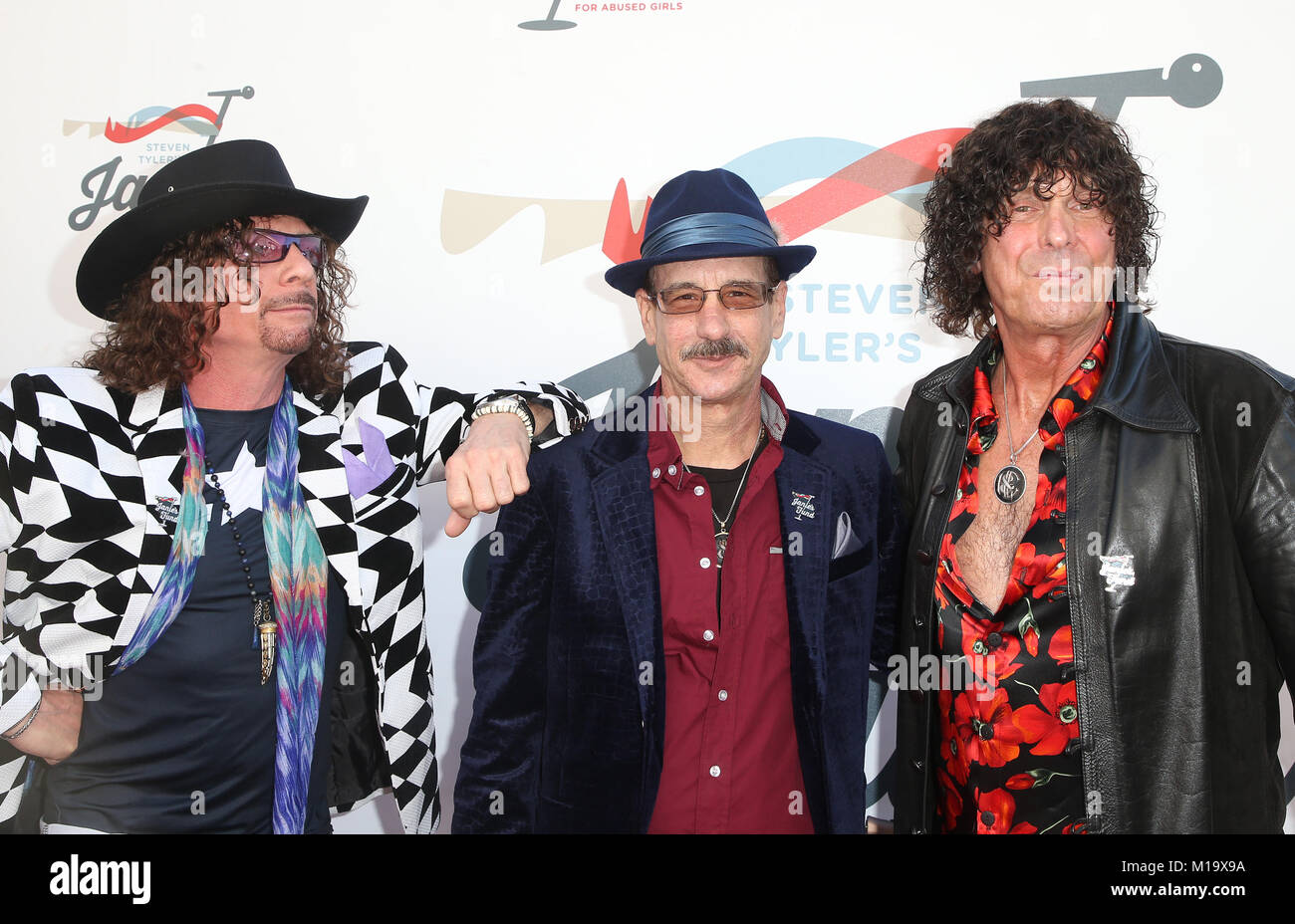 LOS ANGELES, CA - JANUARY 28: Stuart Smith, Joe Retta, Bruce Quarto, at ...