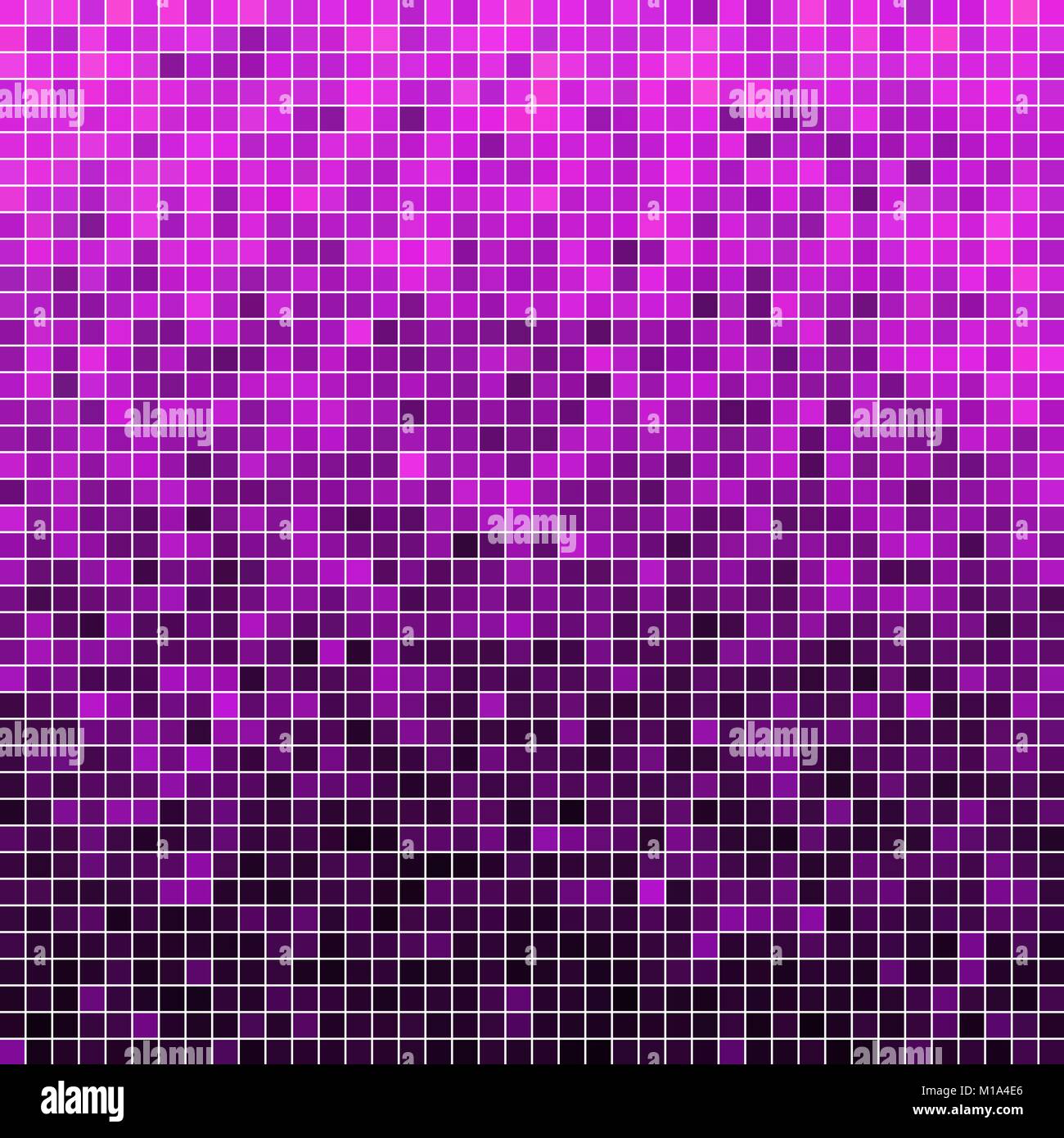 abstract vector square pixel mosaic background - purple and violet ...
