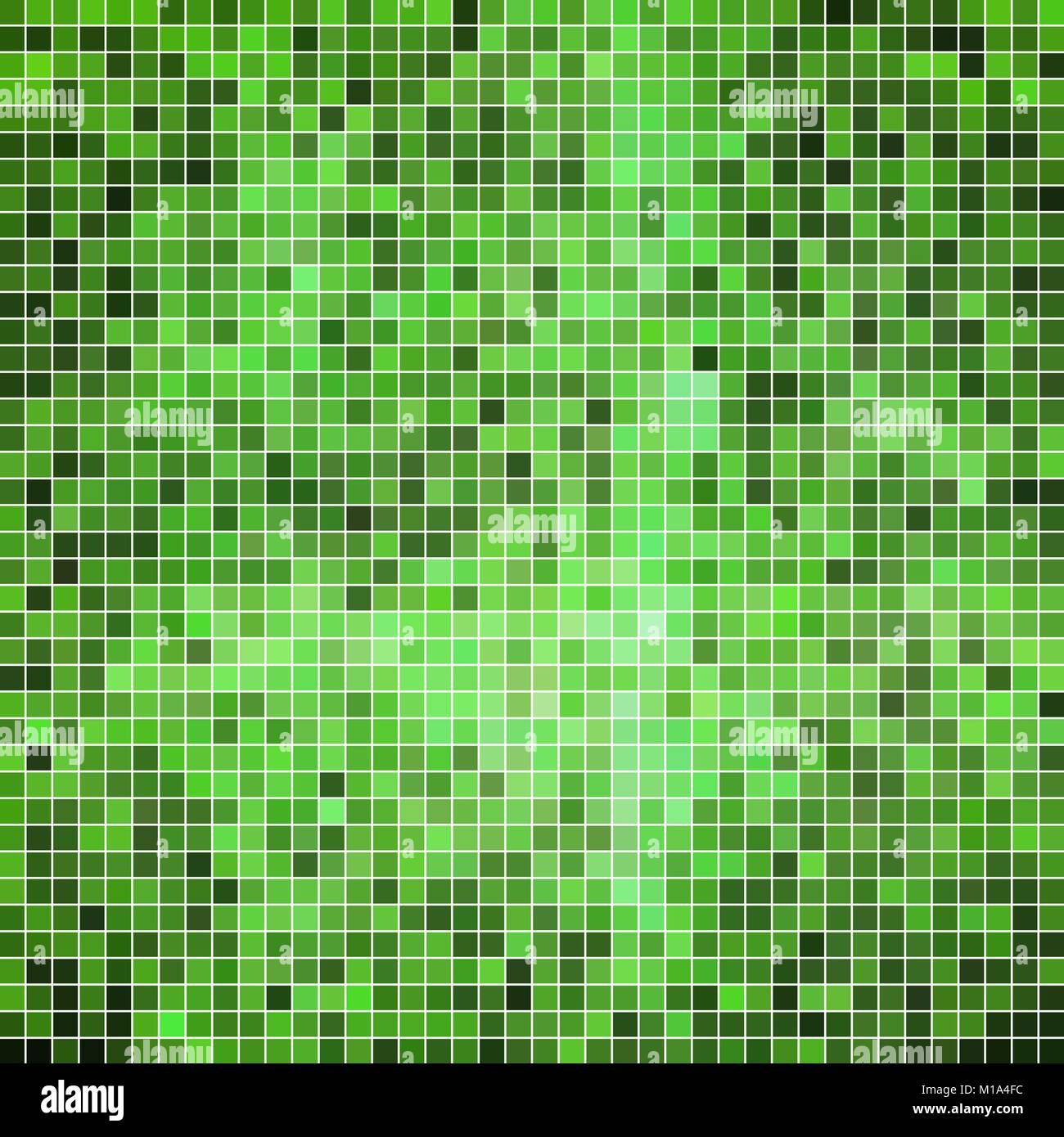 abstract vector square pixel mosaic background - green Stock Vector ...