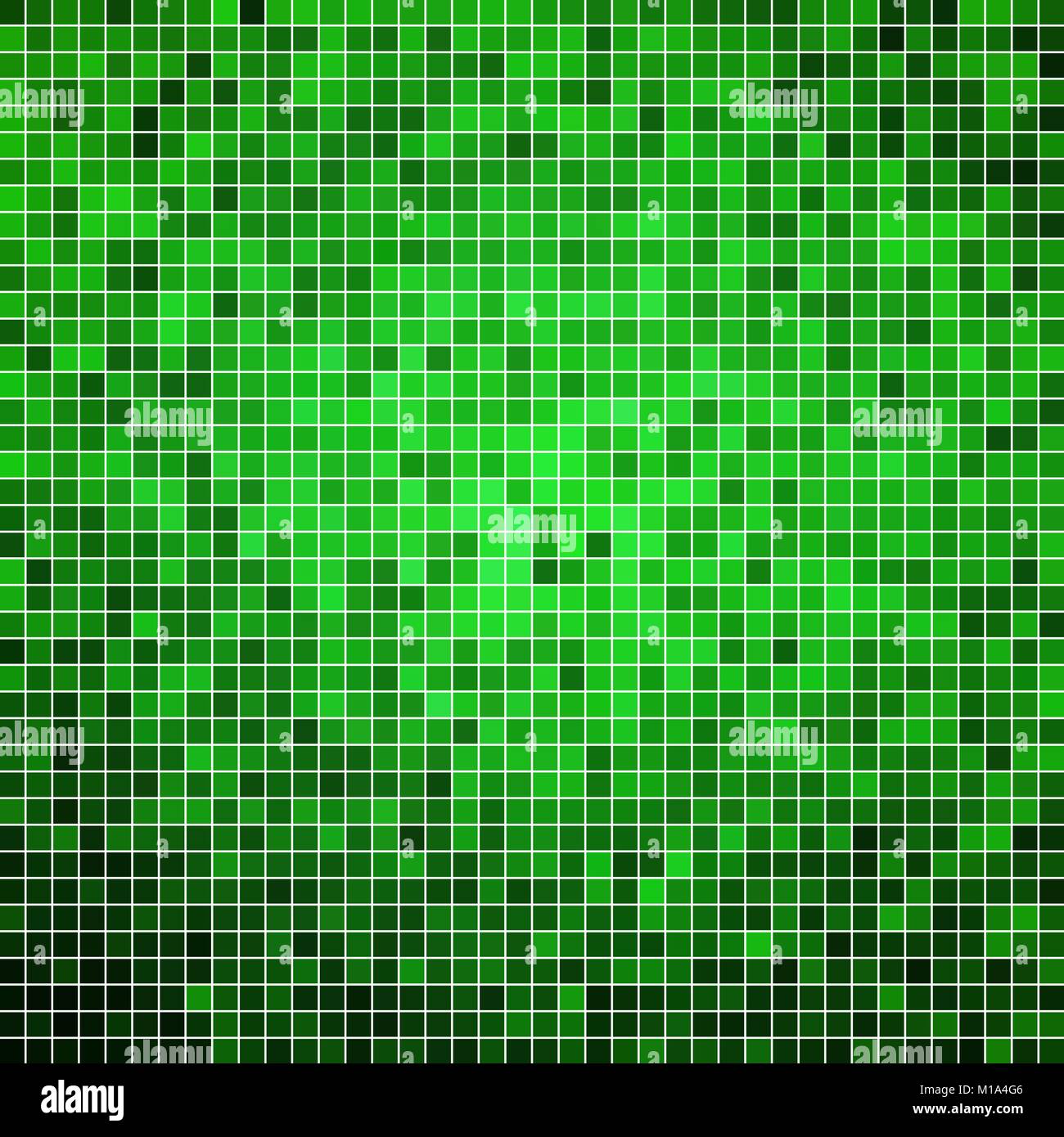 abstract vector square pixel mosaic background - green Stock Vector ...