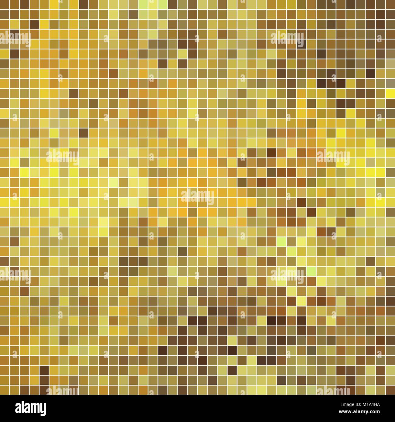abstract vector square pixel mosaic background - yellow Stock Vector ...