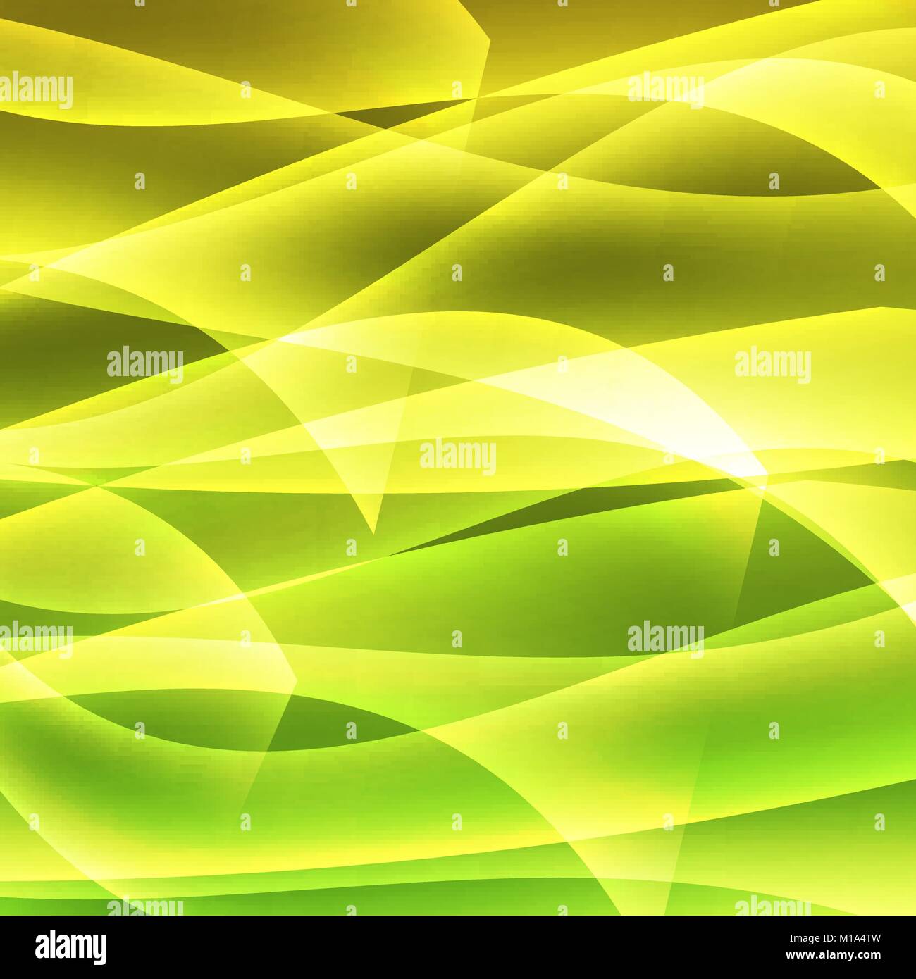 abstract vector glowing background with soft lines - green and yellow ...