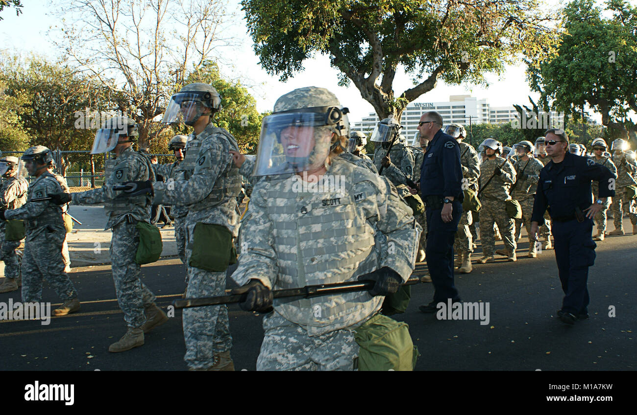 Security Forces Riot Military personnel conducted riot control training to practice crowd ...