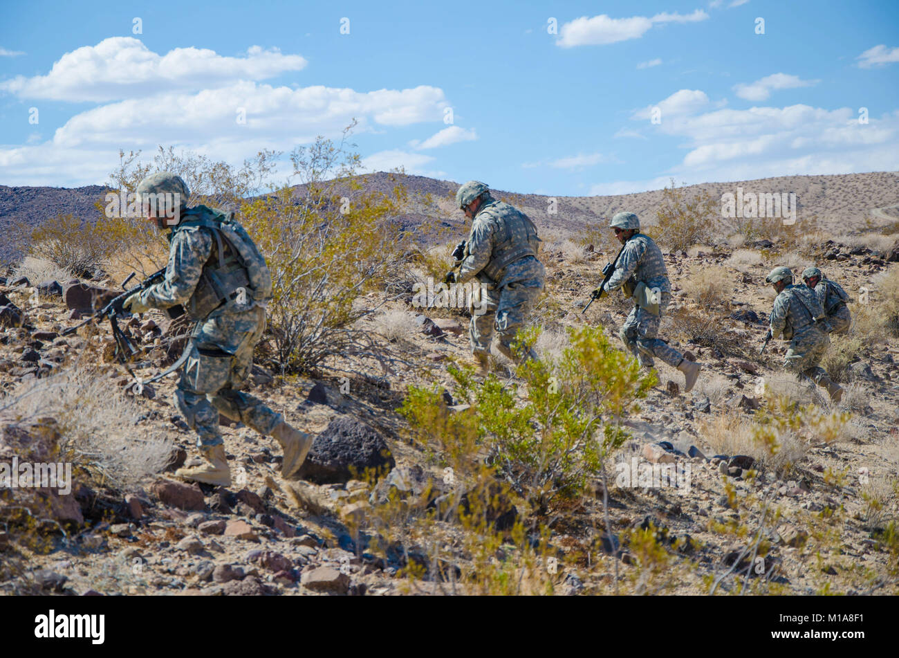 NTC FORT IRWIN Soldiers with the 1st Battalion, 185th Armor Regiment Arms Battation