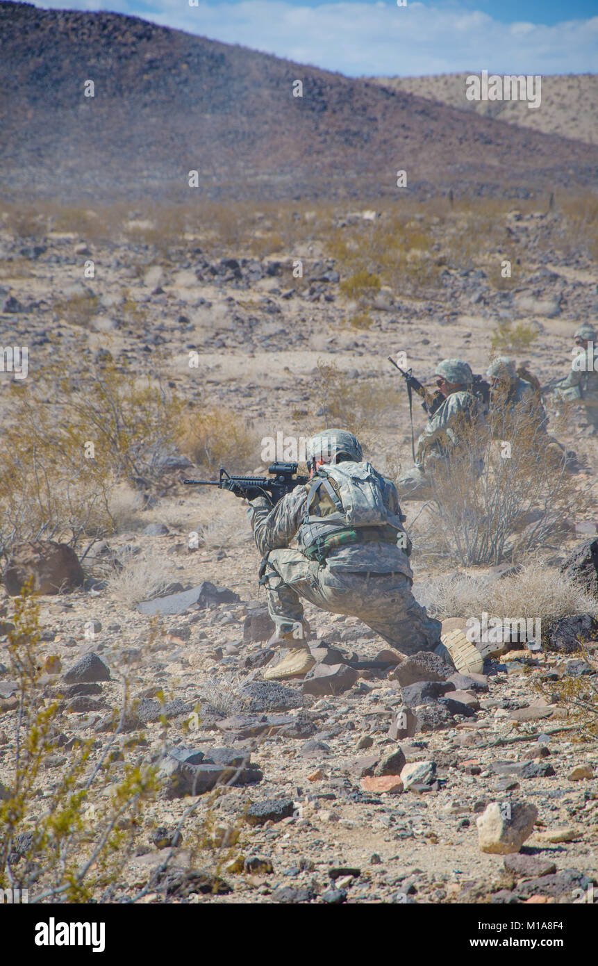 130714AGM826259 NTC FORT IRWIN Soldiers with the 1st Battalion, 185th Armor Regiment