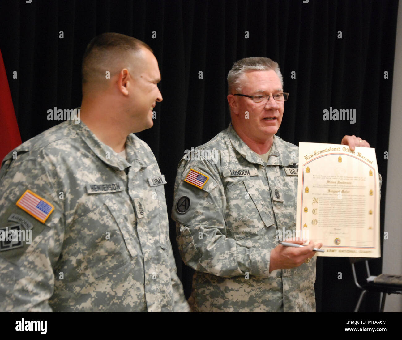 Steven Sergeant The first sergeant major of the army guard hi-res stock photography and ...