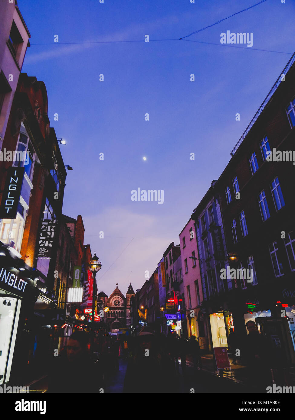 DUBLIN, IRELAND January 27th, 2018 Anne Lane in dublin city centre