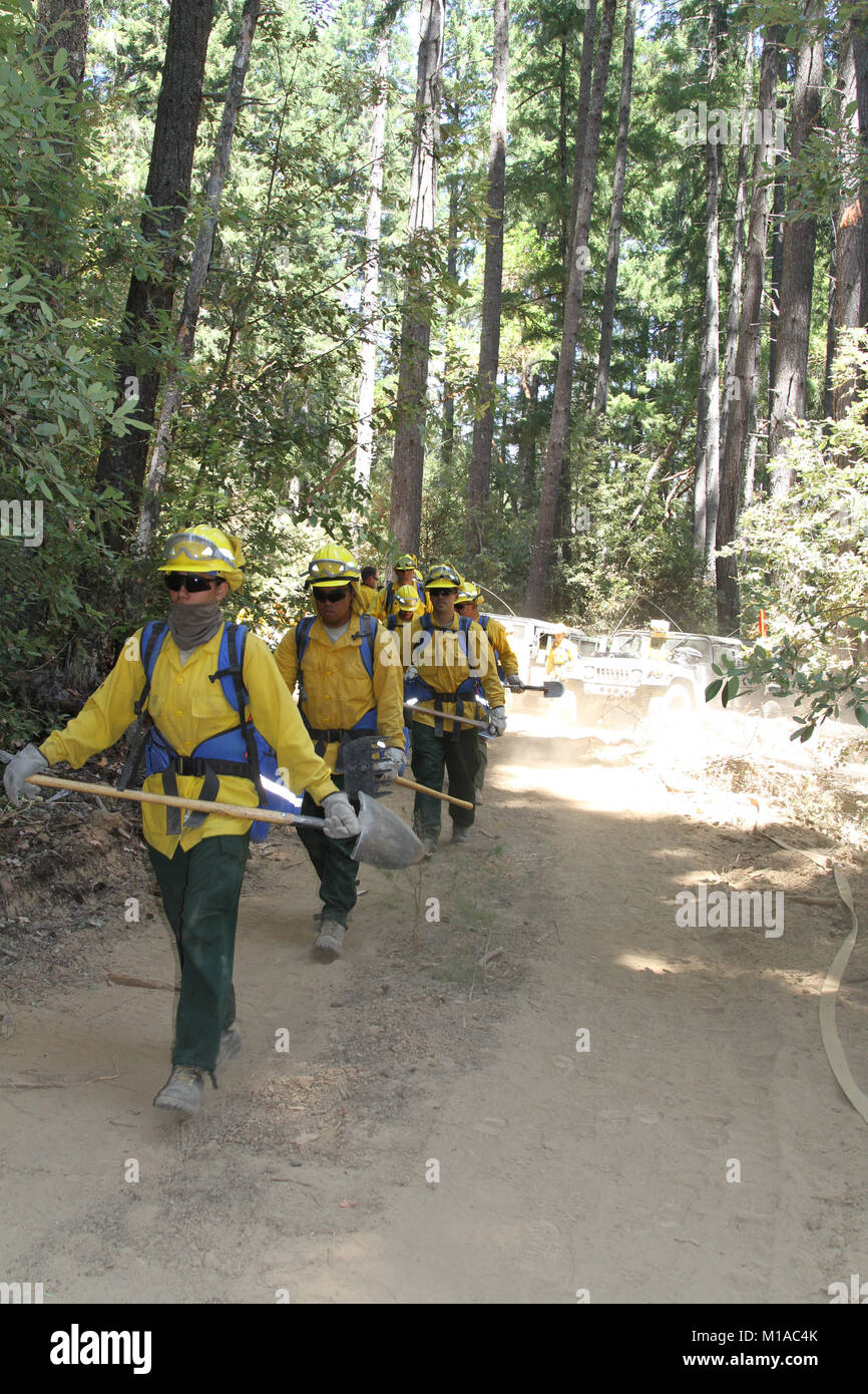 Task Force Alpha from the California Army National Guard conducted fire ...
