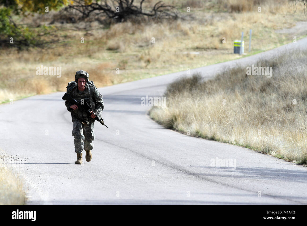 The California Army National Guard’s Spc. Patrick Mayo of the 118th