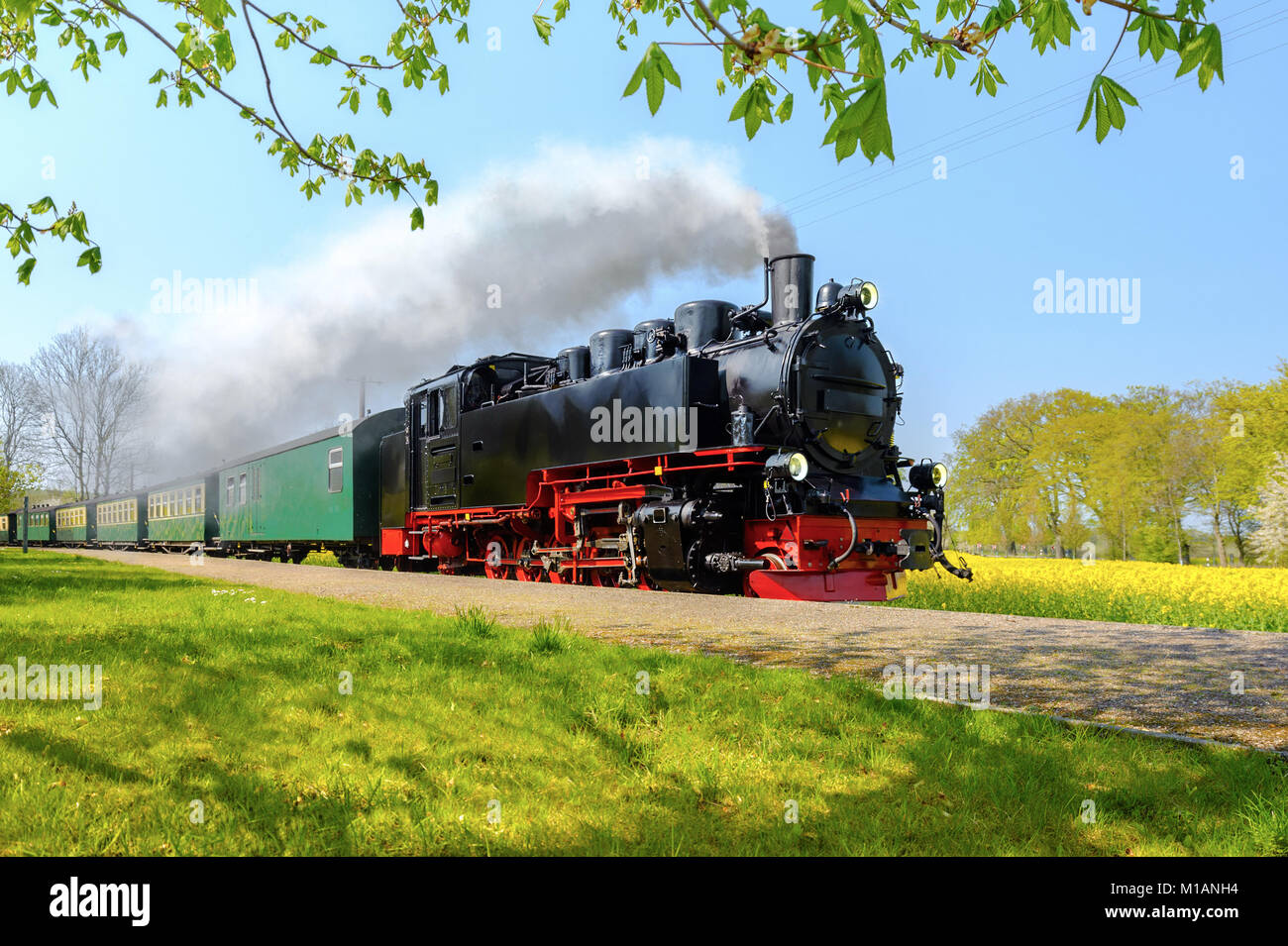 Old german steam engine hires stock photography and images