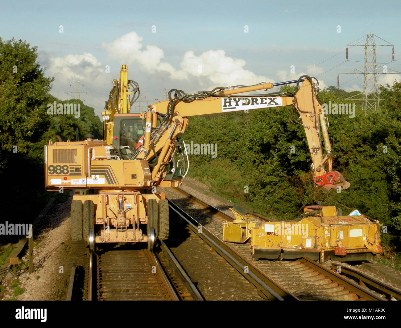 Track maintenance plant equipment Stock Photo Alamy
