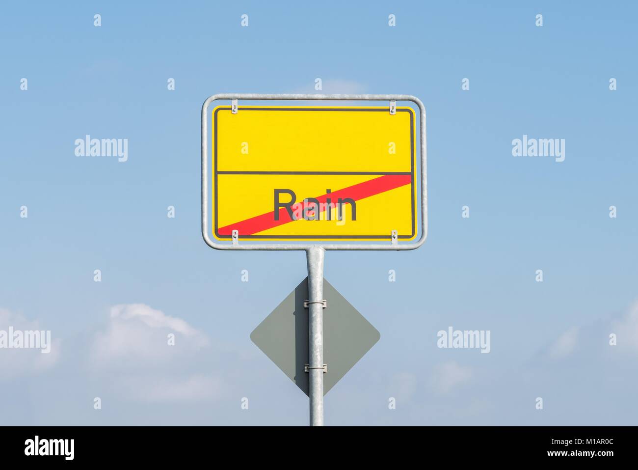 Germany Raintown Town sign with the word rain, Bavaria, Germany Stock Photo - Alamy