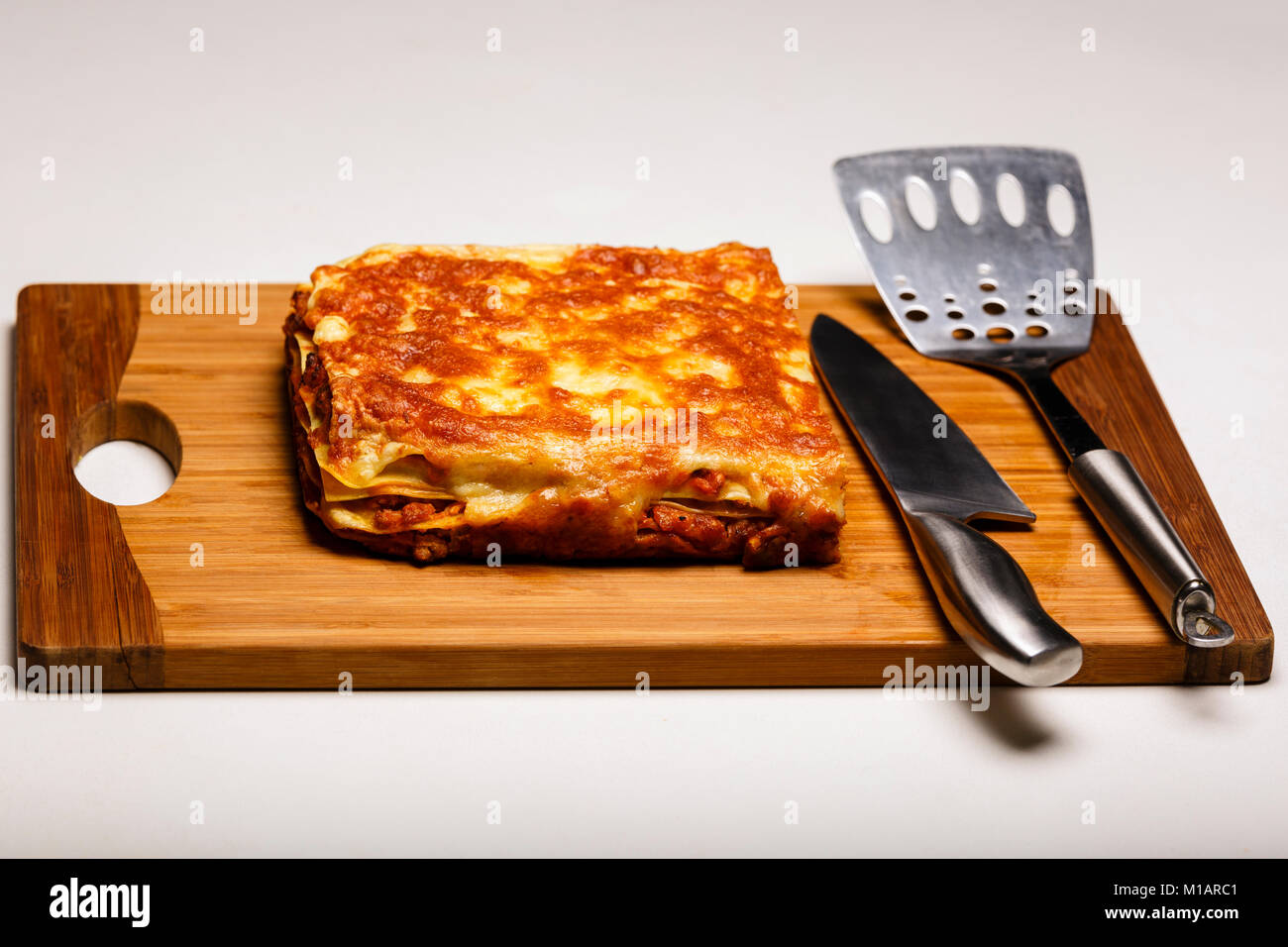 lasagna made in a home ready to eat Stock Photo Alamy