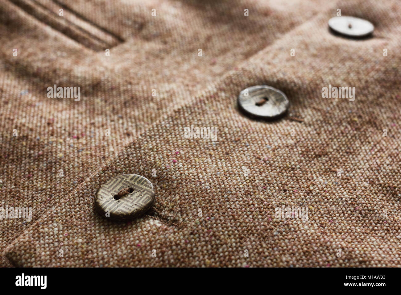 Woven Tweed Jacket with Silver Accessories