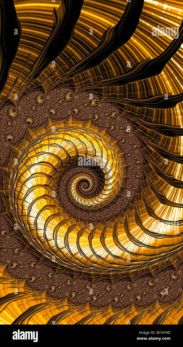 Spiral background - abstract digitally generated image Stock Photo