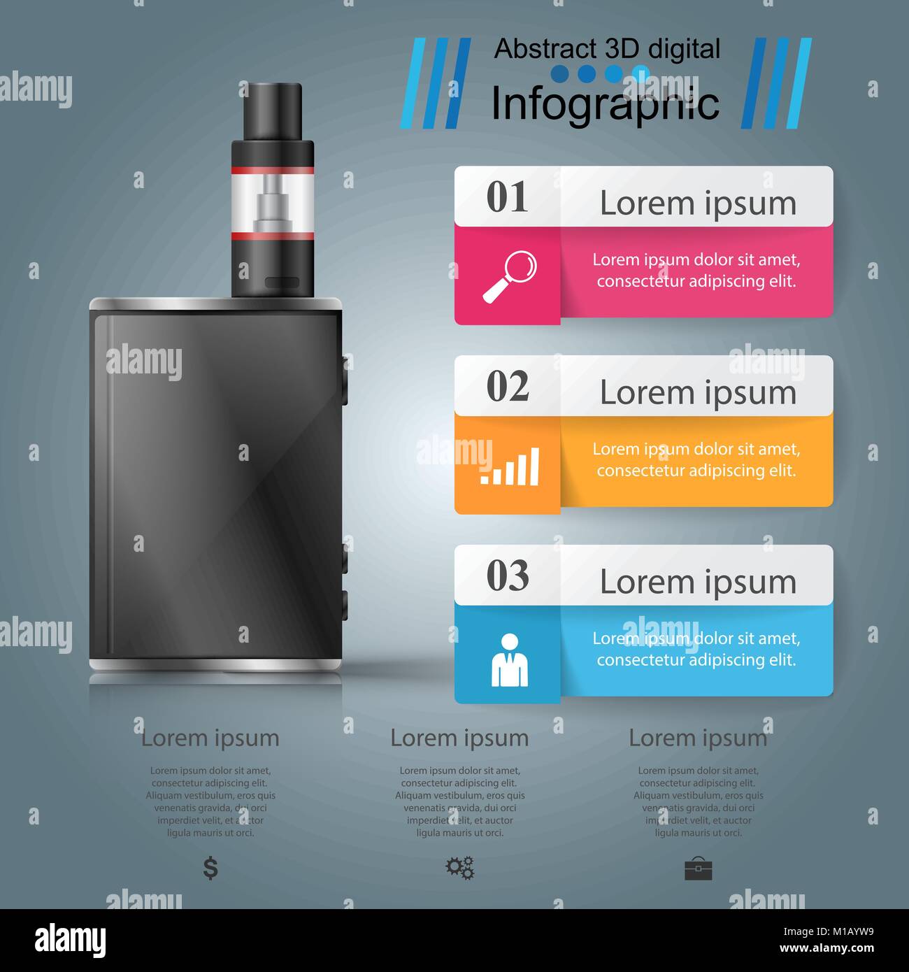 Harmful cigarette, viper, smoke, business infographics Stock Vector Image &  Art