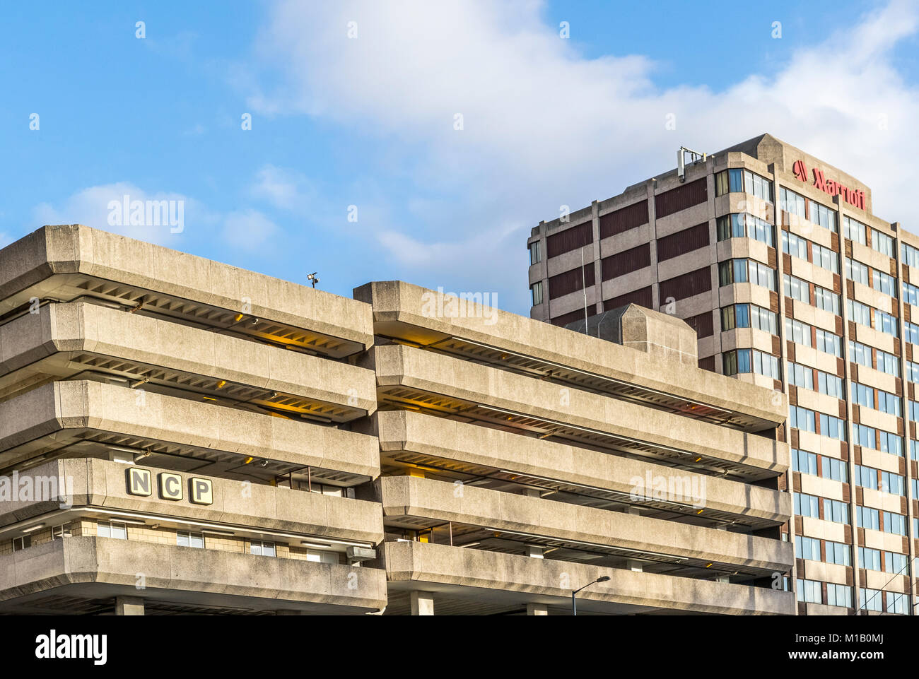 Bristol, UK NCP car parking on Lower Castle Street, Bristol Stock