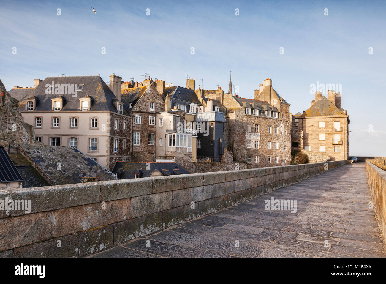 Saint Malo from the ramparts, Brittany, France. Stock Photo