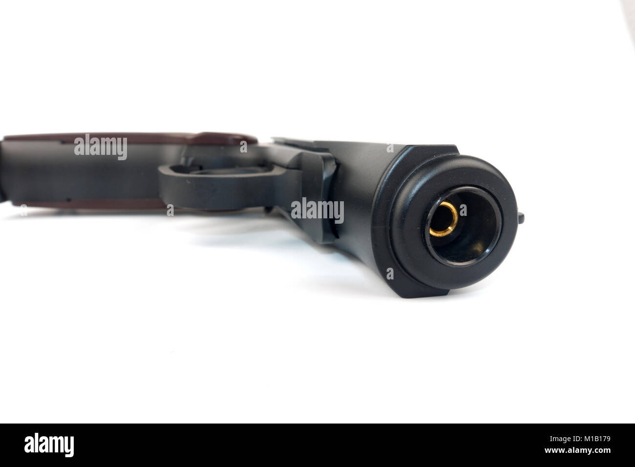 Gun isolated on white background Stock Photo - Alamy