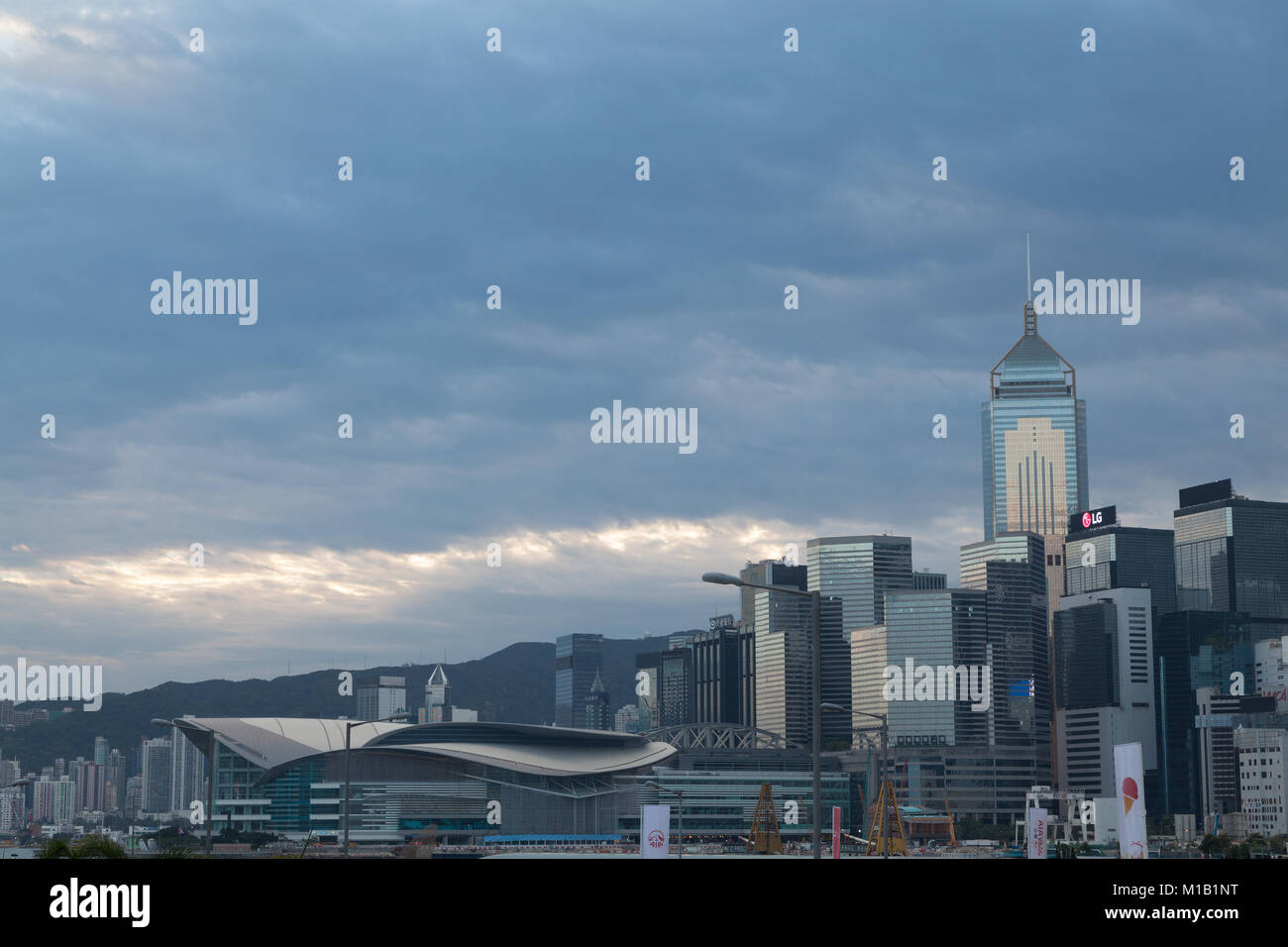 The Central Plaza Tower And Hong Kong Convention And Exhibition Center 