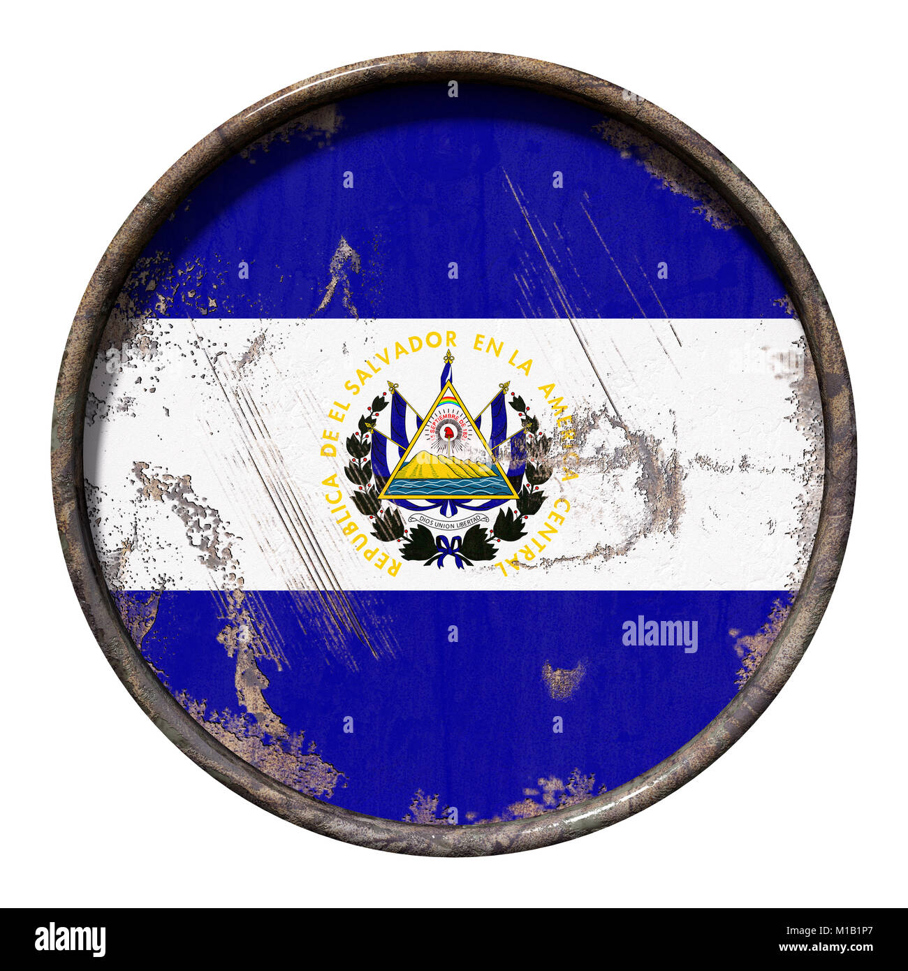 Flag Of El Salvador Cut Out Stock Images Pictures Alamy