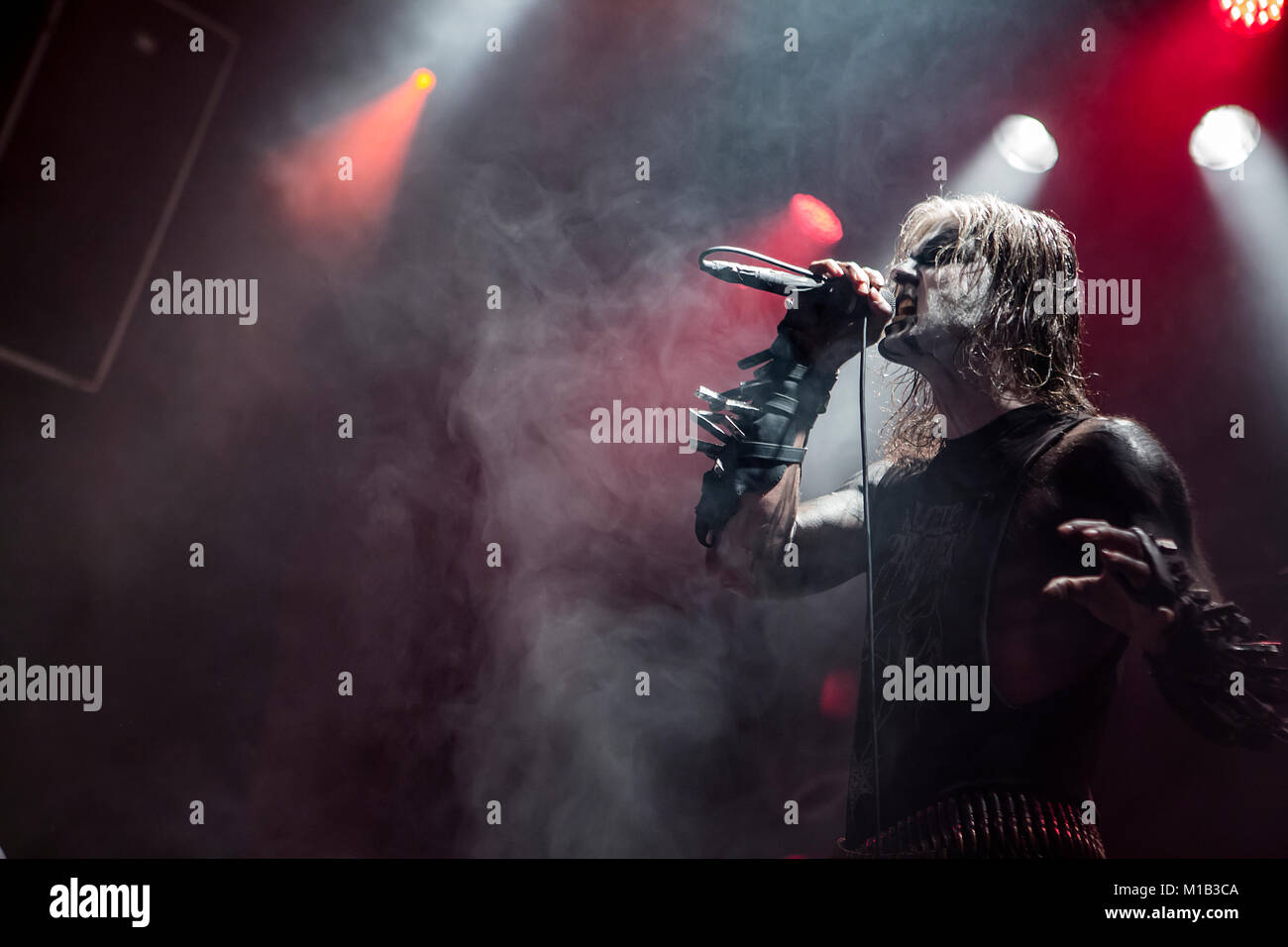 The Norwegian black metal band 1349 performs a live concert at the ...