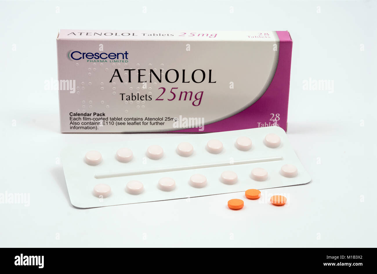 Atenolol Hypertension medication Stock Photo
