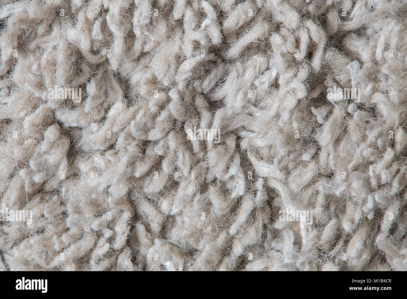 Clean white carpet pattern close-up. Abstract fabric white texture. Stock Photo