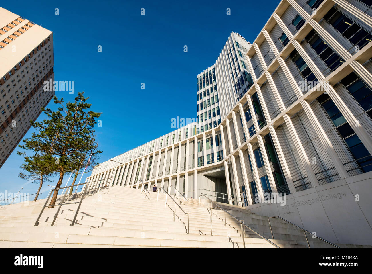 View of exterior of new City of Glasgow College in central Glasgow , Scotland, United Kingdom Stock Photo