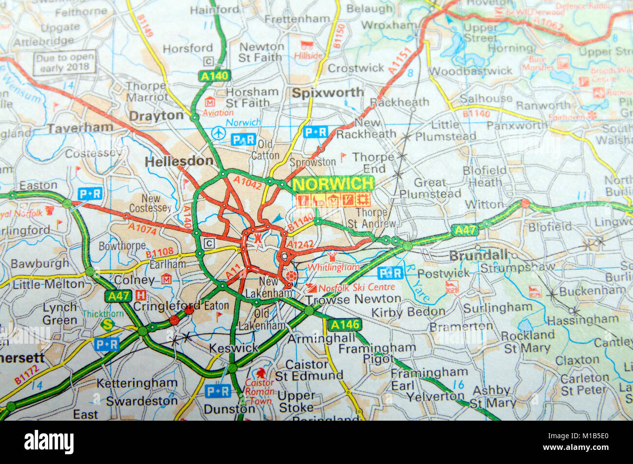 Norwich Norfolk Underground Style Transport Street Map Print 