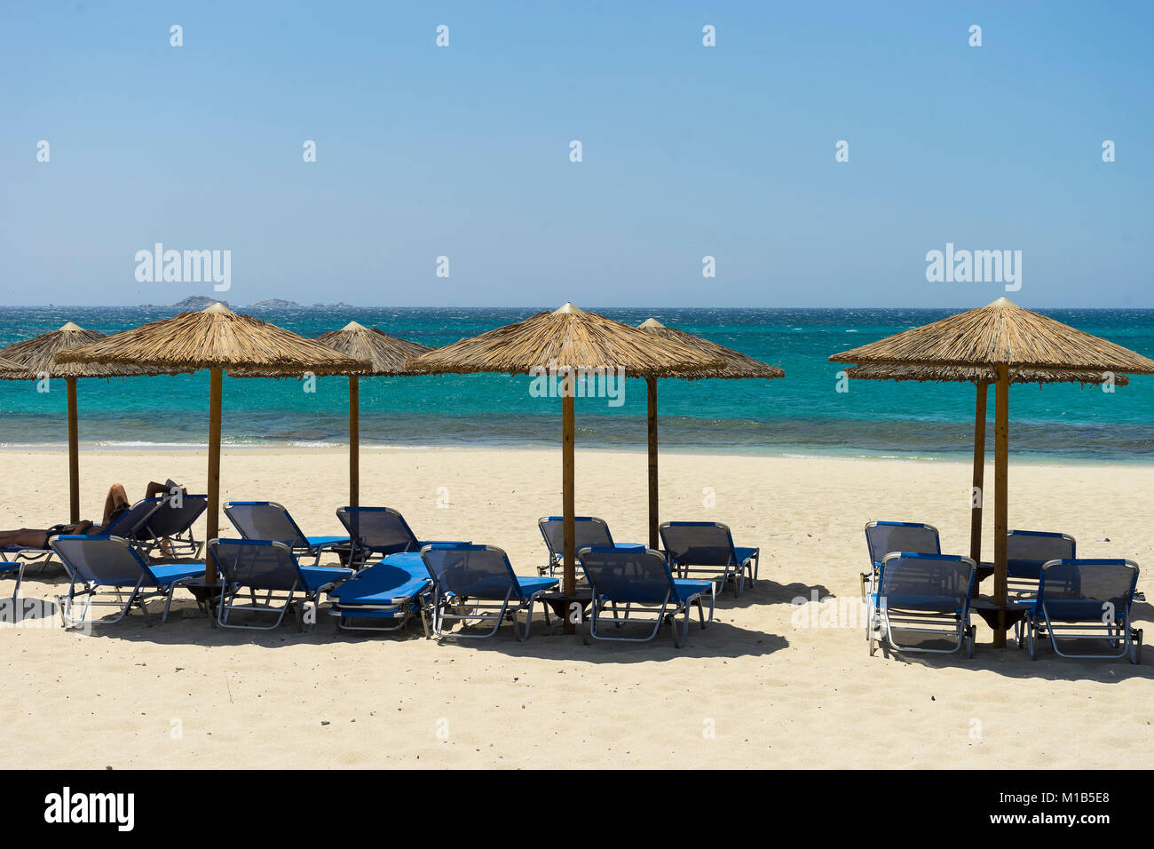 Naxos beach resort. Naxos island, Greece Stock Photo