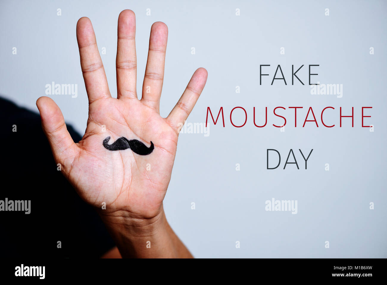 International fake moustache day hires stock photography and images
