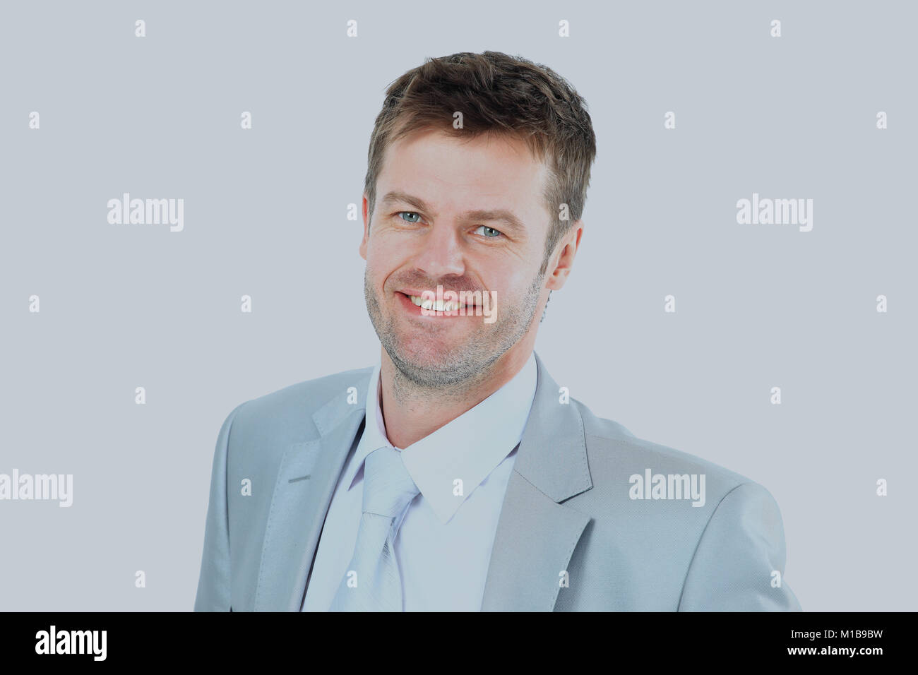 Portrait of a business man isolated on white background Stock Photo - Alamy