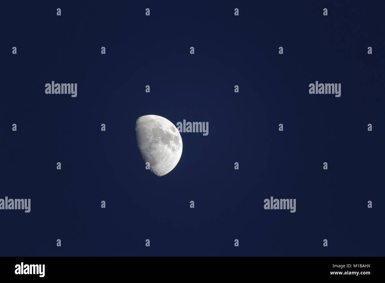 Half Moon over Brighton Stock Photo