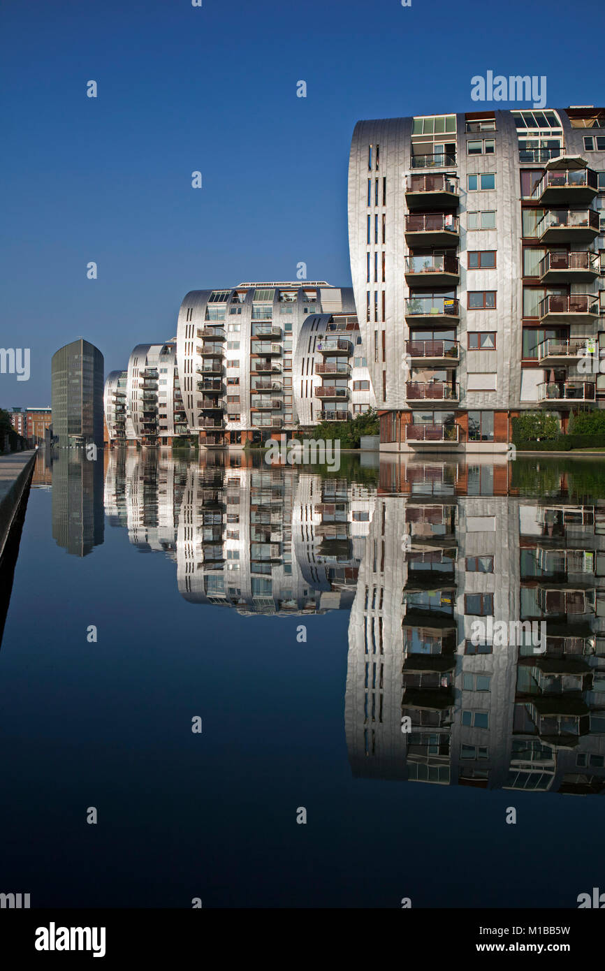 The Netherlands, Den Bosch, Modern residential apartment buildings