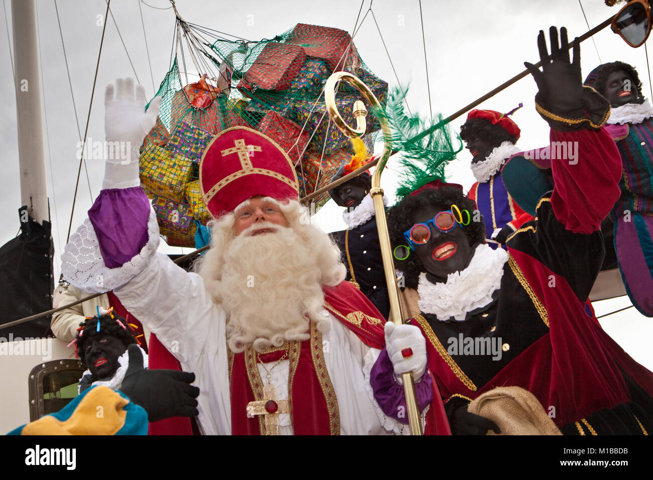The Netherlands, Loosdrecht, Festival of Sinterklaas or Sint Nicolaas