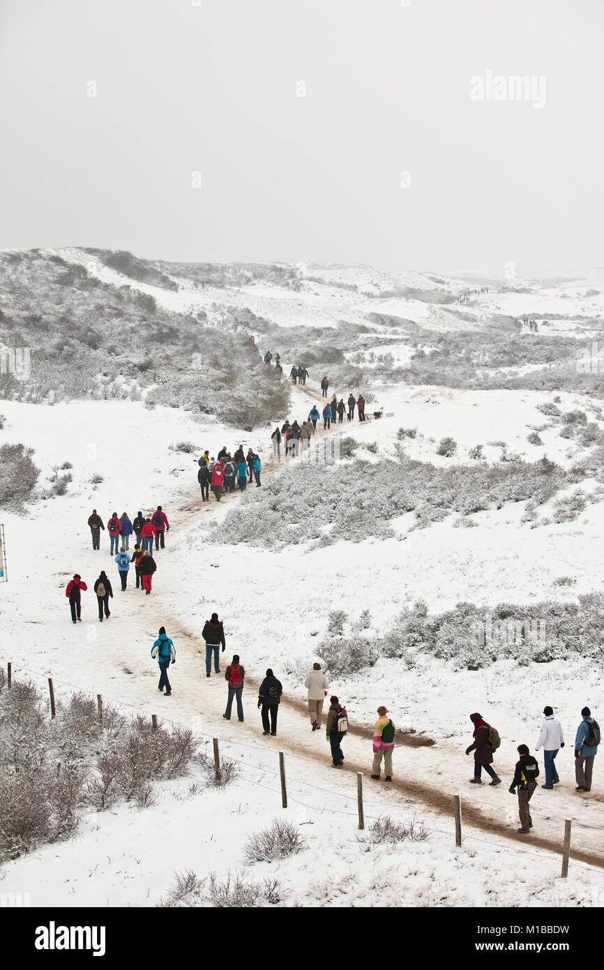 The Netherlands, Egmond aan Zee, Egmond Hiking Marathon, 42 km along the beach and through the
