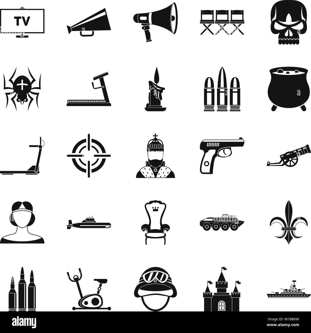 Training actor icons set, simple style Stock Vector Image & Art - Alamy