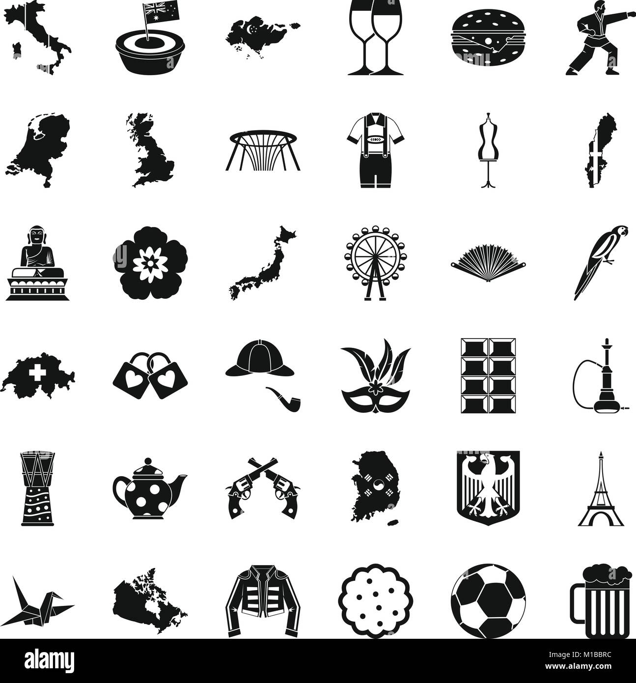 Transformation icons set, simple style Stock Vector Image & Art - Alamy