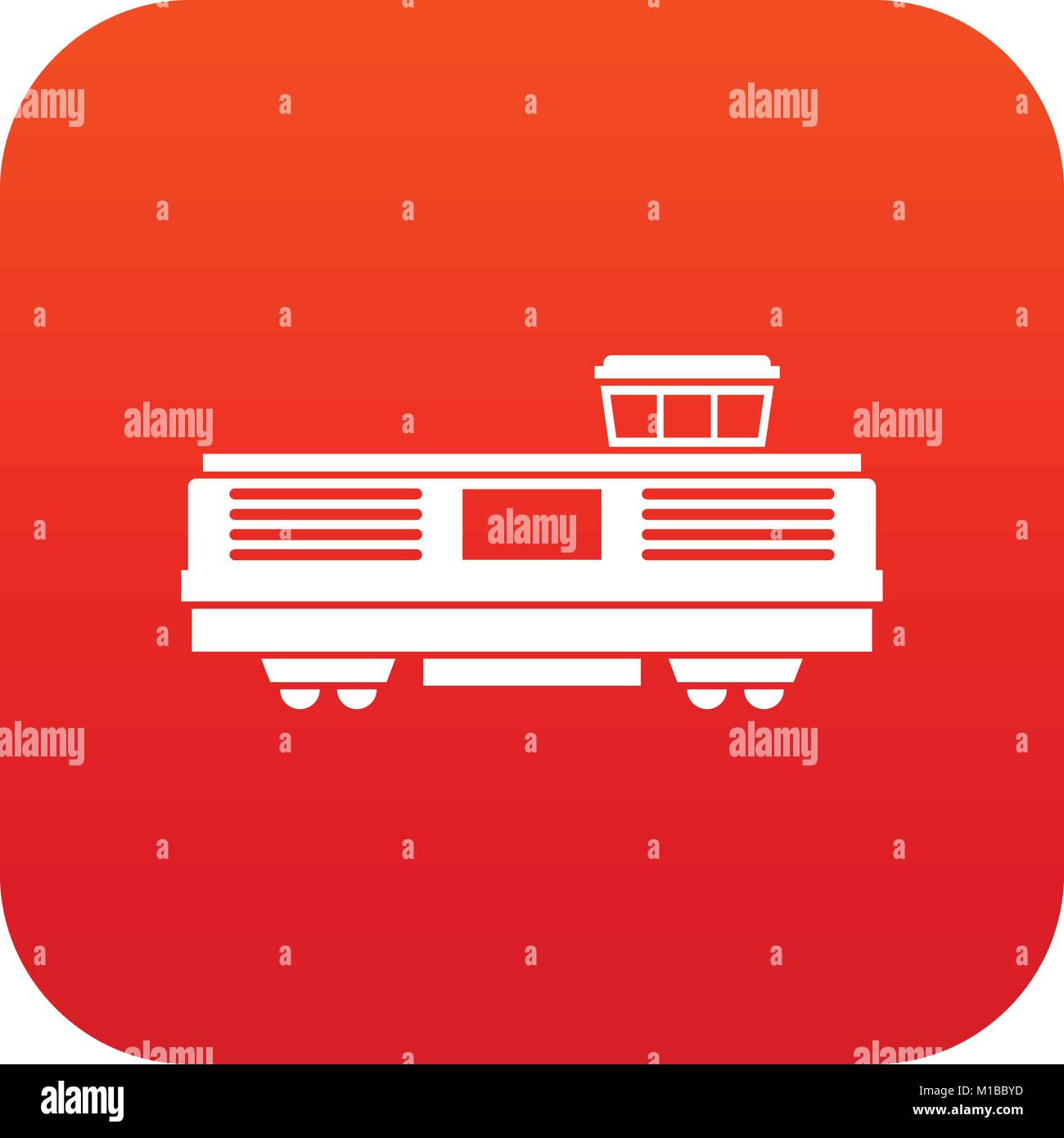 Freight train icon digital red Stock Vector Image & Art Alamy